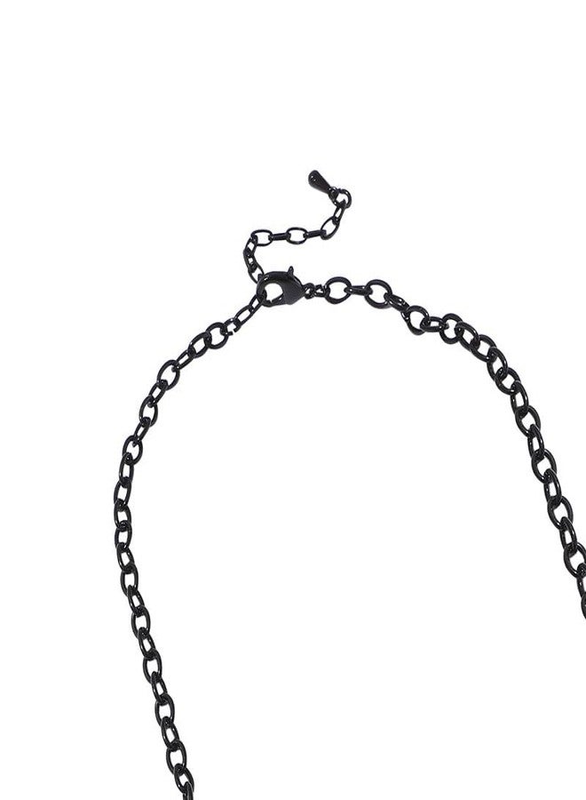 SOHI Women's Dented Stone Necklace For Casual Wear | Gold & Silver Colour | Alloy Material | Lobster Clasp Closure | Artificial Stones Necklace | Necklace For Woman & Girls (9920) - Image 5