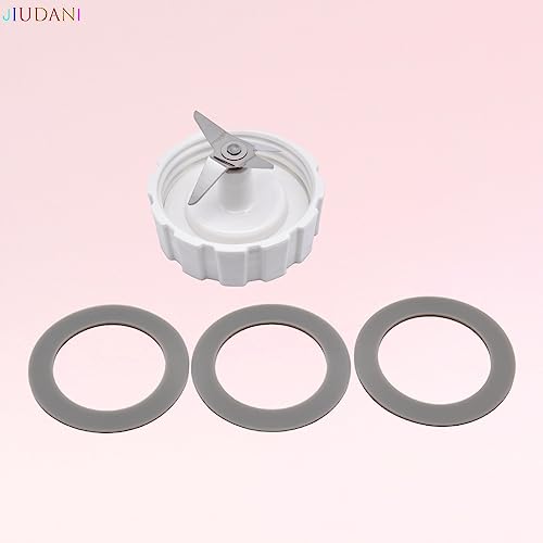 JIUDANI Blade Gasket Blender Base Bottom Cap and 3 Rubber O Ring Sealing Gaskets Blade Replacement for Hamilton Beach Blender Replacement Mixer Parts Screw Cap and Rubber Gasket, Blade Gasket, Screw Cap - Image 4