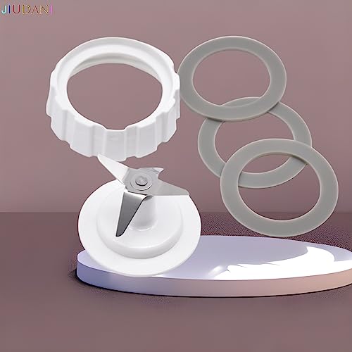 JIUDANI Blade Gasket Blender Base Bottom Cap and 3 Rubber O Ring Sealing Gaskets Blade Replacement for Hamilton Beach Blender Replacement Mixer Parts Screw Cap and Rubber Gasket, Blade Gasket, Screw Cap - Image 3