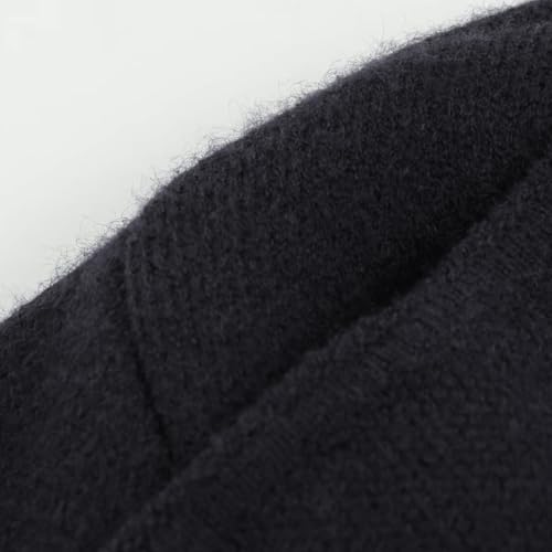 CUFEZN Women's Classic Open Front Cardigans Belted Wrap Knit Coatigan Coat Long Sleeve Casual Dressy Light Jacket Black One Size - Image 3