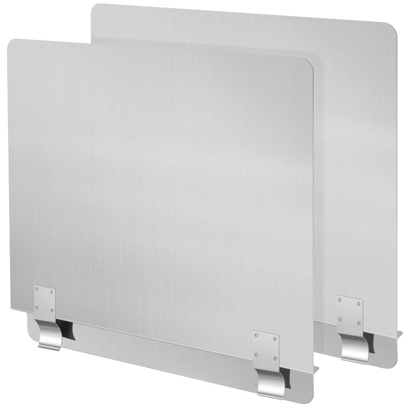 2 عبوات واقي من تناثر الزيت من الفولاذ المقاوم للصدأ للاستخدام التجاري واقي من تناثر الزيت جانب الموقد لمنع الزيت من التناثر 2012