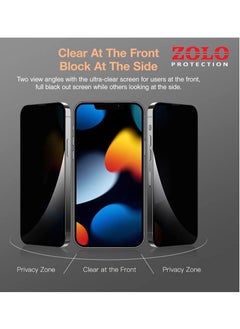 Zolo Zolo Anti-Spy Privacy 9D Tempered Glass Screen Protector For Apple iPhone 13 Pro Max Black  - Image 2
