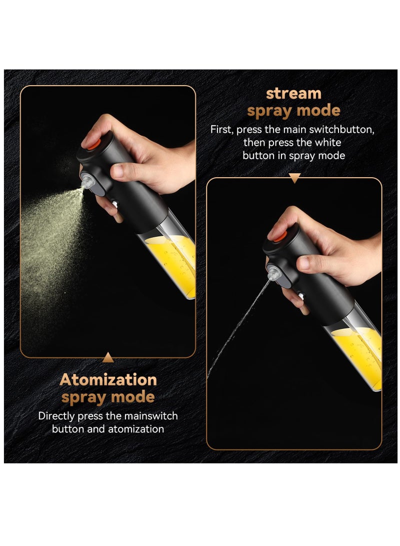 Excefore Oil Sprayer for Cooking, Electric Olive Oil Sprayer, 200ml Glass Oil Sprayer, Chargeable Oil Mister, Fine Mist Portable Oil Dispenser Bottle for Kitchen, Air Frye, Baking, Salad, BBQ - Image 4