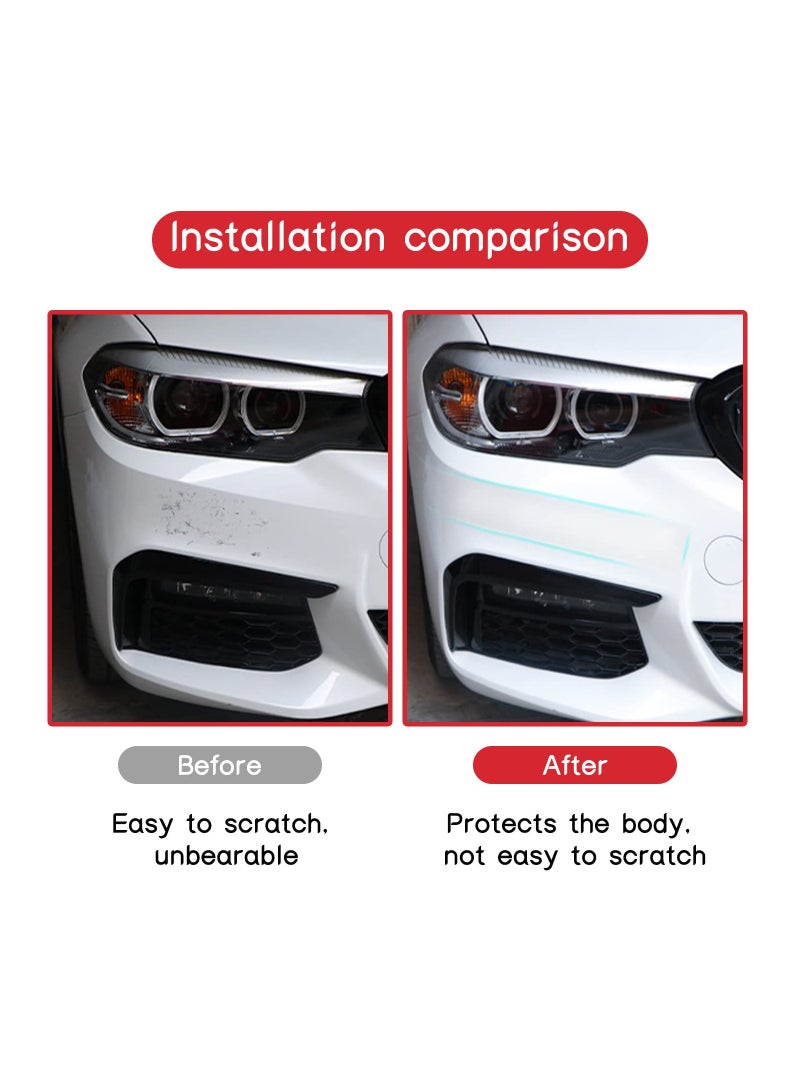 Generic 1 PC Car Universal Door Sill Transparent Anti-Collision Protection Strip, Car Door Edge Trim Protection Film, TrunkAnti-Trampling Plate Protection Stickers, Fits for Most Car (2In x 33Ft) - Image 2