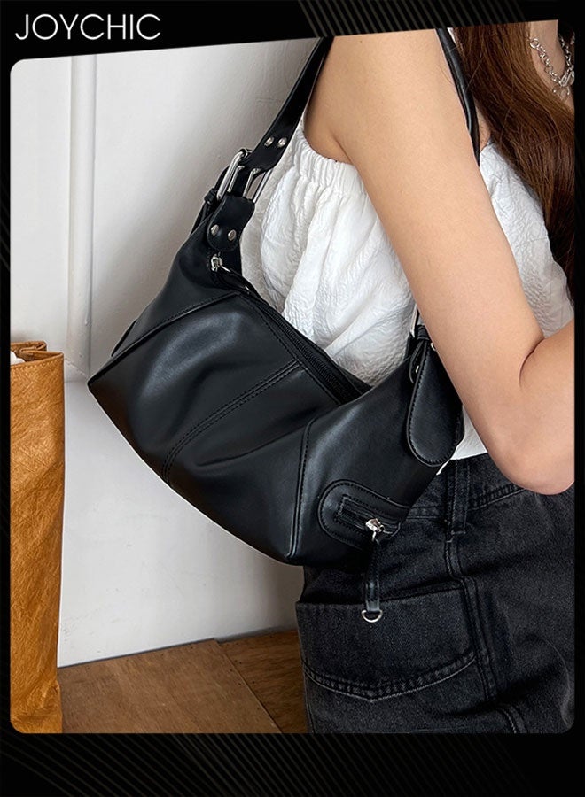 Joychic حقيبة كتف جلدية خفيفة الوزن ومتعددة الاستخدامات للنساء، حقيبة شخصية تحت الإبط للسيدات مع أحزمة قابلة للتعديل - Image 2