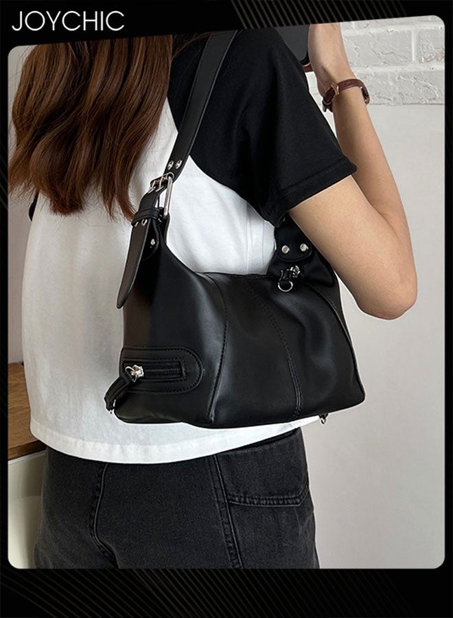 Joychic حقيبة كتف جلدية خفيفة الوزن ومتعددة الاستخدامات للنساء، حقيبة شخصية تحت الإبط للسيدات مع أحزمة قابلة للتعديل - Image 3