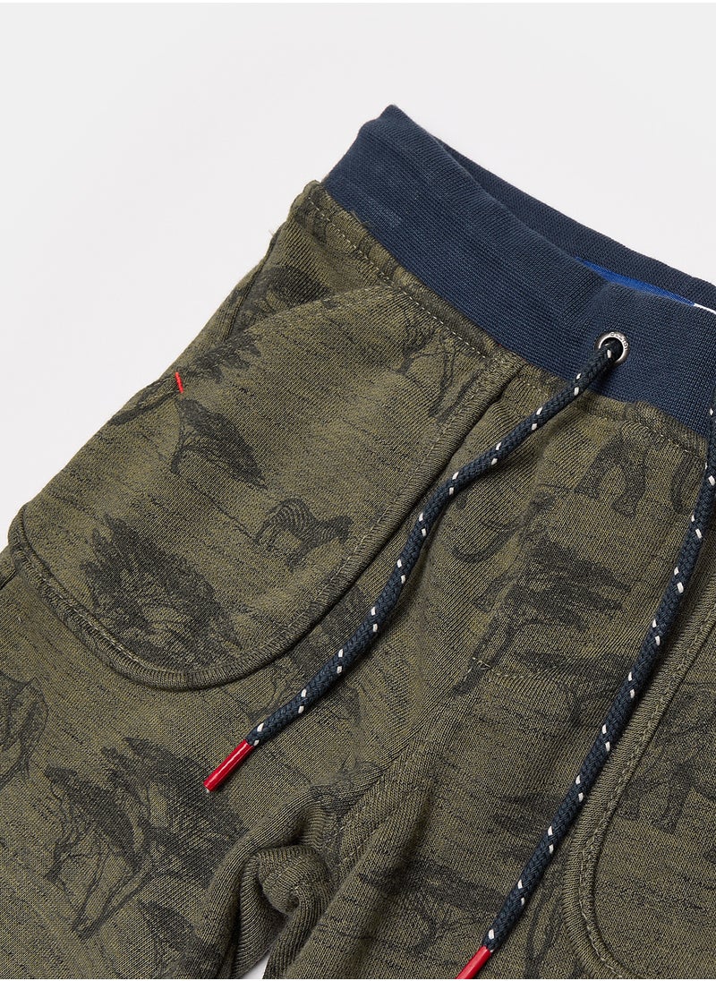 Okaidi Green Shorts for Boys  - Image 3