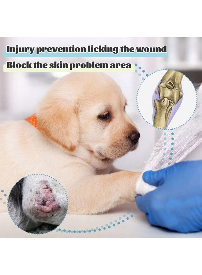 روزكيتش كم ROZKITCH للتعافي من جراحات الكلاب للساق الأمامية اليمنى اليسرى، واقي دعامة الكوع لمنع لعق الجروح للحيوانات الأليفة، بدلة تعافي الكلاب، طوق مخروطي بديل للالتواء الرباط الصليبي الأمامي والتهاب المفاصل، العناية بالمفاصل، أسود مقاس XL - Image 3