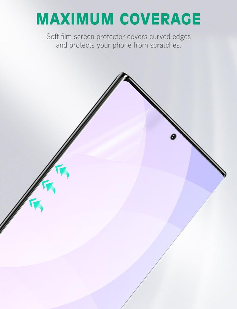 apiker 4 Pack Screen Protector Compatible with Samsung Galaxy Note 10 Plus, Soft TPU Film Support Fingerprint Sensor - Image 2