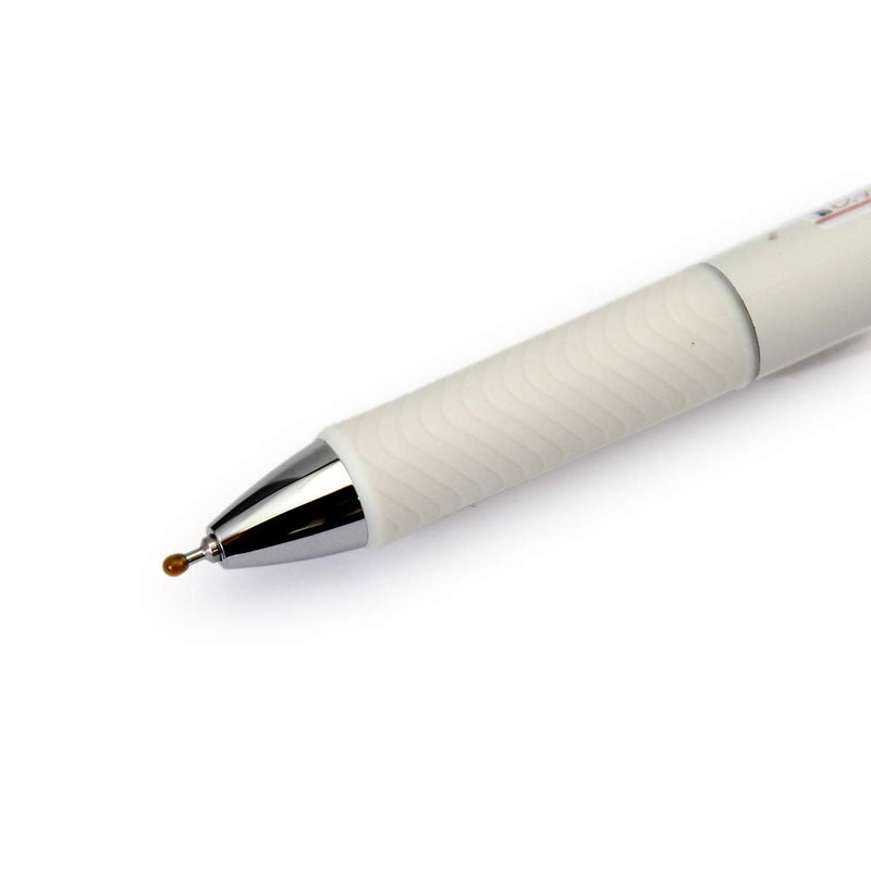 Pentel قلم جل سائل قابل للسحب من بنتل إنرجل، نقطة دقيقة 0.4 مم، طرف إبرة، حبر أسود، جسم وردي كلاسيكي (BLN74LP-A) - Image 3