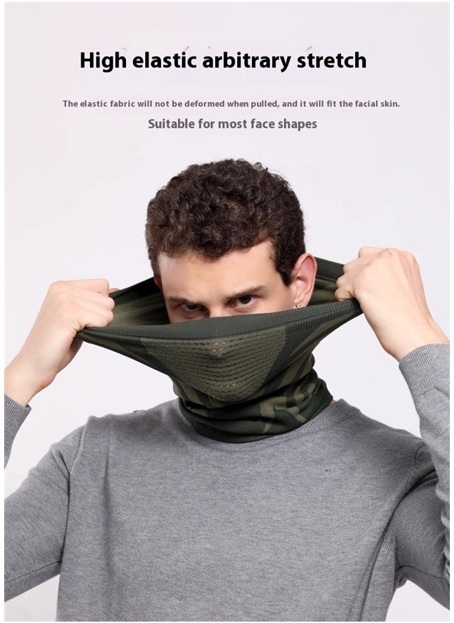 yongsheng Windproof Mask Cover 23 x 39cm，Winter Neck Warmer Windproof Face Mask Bandana for Ski Snowboard  - Image 5