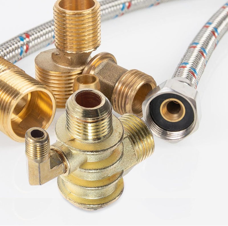 Garneck 3-way Zinc Alloy Air Compressor Check Valve, Male Threaded Non-return Valve Accessory with Elbow Connector for Pneumatic Tools and Belt Conveyor Systems - Image 4