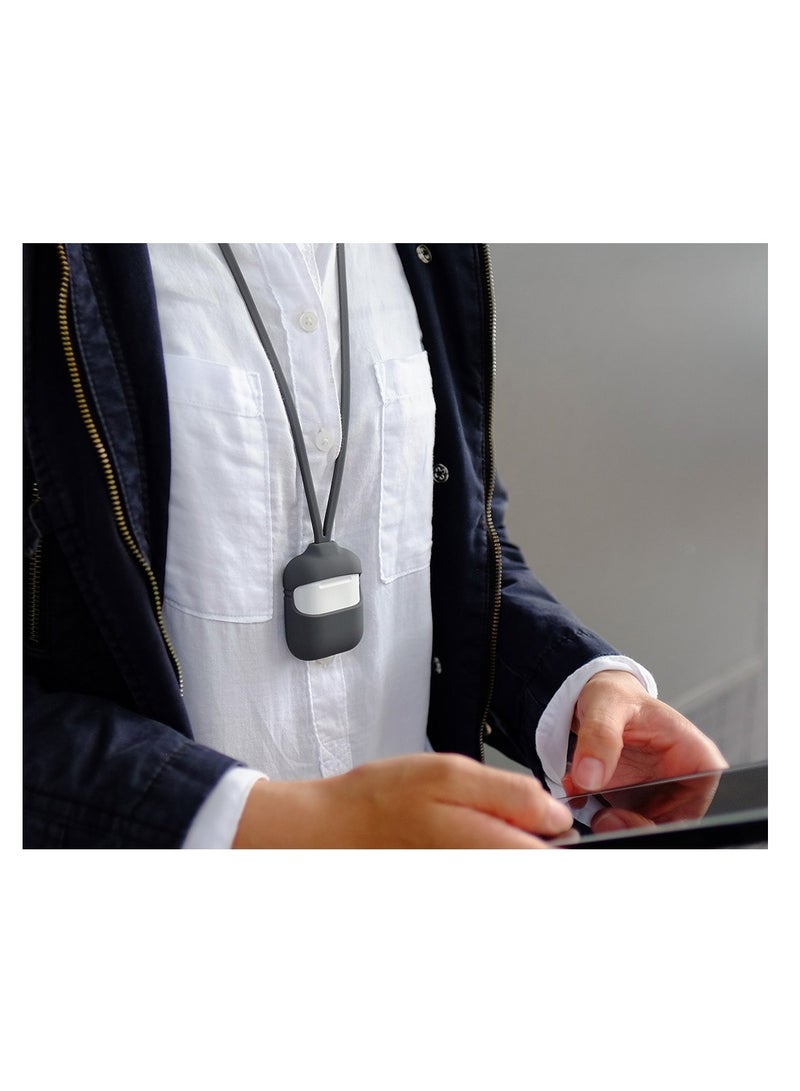 Soft Silicone Protective Case Cover Compatible with Apple AirPods Pro 2 Case with Anti-Lost Lanyard (Lavender COLOR) [AIRPODS & Charging CASE NOT Included]  - Image 4