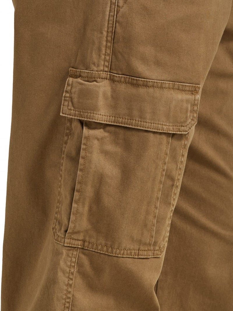Wrangler Authentics Men's Relaxed Fit Stretch Cargo Pant, Kangaroo, 32W x 34L - Image 4
