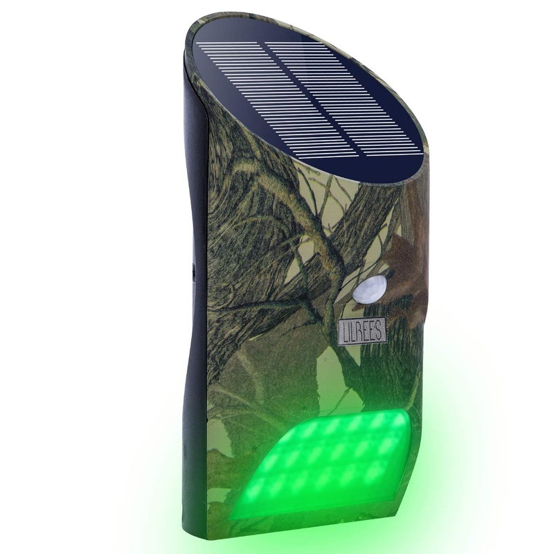 Vizzlema Feeder Hog Light Vizzlema Outdoor Solar Feeder Light for Hunting with Motion Sensor and Green Light for Game Animal Hunting - Image 1
