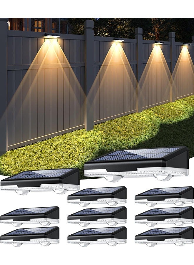 YelaJoy Solar Fence Lights Outdoor Waterproof LED [IP44, 3 Lighting Modes, 60LM Ultra-Bright], Fence Lights Solar Powered Outdoor Decor for Patio Backyard, Step, Stair Railings & Deck (10Pack) - Image 1
