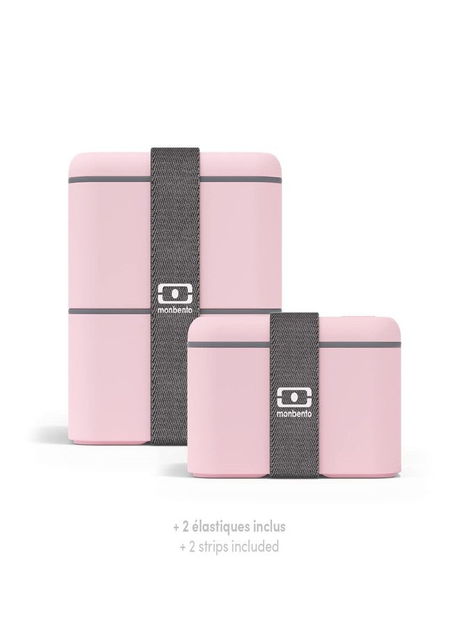 monbento - Large Bento Box MB Square Litchi with Compartments Made in France - Sustainable and Smart - Leakproof Lunch Box for Work and Meal Prep - BPA Free - Food Grade Safe - Pink - Image 4