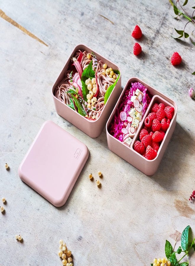 monbento - Large Bento Box MB Square Litchi with Compartments Made in France - Sustainable and Smart - Leakproof Lunch Box for Work and Meal Prep - BPA Free - Food Grade Safe - Pink - Image 5