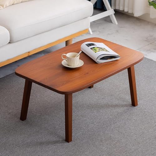 Craftsline Solid Sheesham Wooden Tables Coffee Table Solid Wood Tatami Coffee Table Bay Window Small Table Indoor Mini Balcony Floor Table and Safe Rounded Edges (60x40x30cm) - Image 2