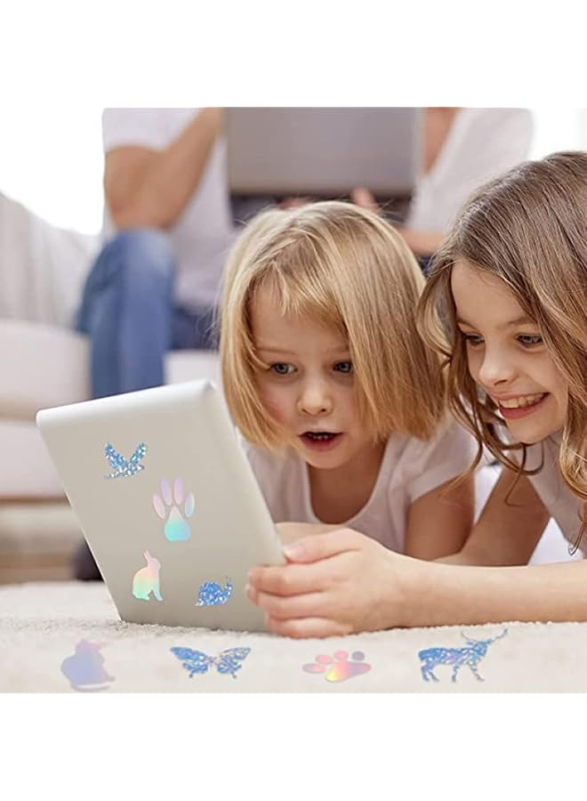 إيروريكس 20 ورقة من ورق الملصقات المجسمة القابلة للطباعة بحجم A4 من الفينيل، ملصقات مجسمة ذاتية اللصق، فيلم شفاف مقاوم للماء، 4 أنماط لطابعات الليزر النافثة للحبر - Image 3