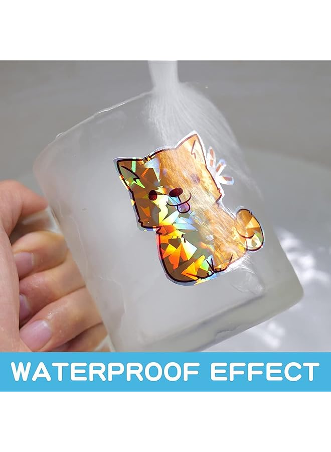 إيروريكس 20 ورقة من ورق الملصقات المجسمة القابلة للطباعة بحجم A4 من الفينيل، ملصقات مجسمة ذاتية اللصق، فيلم شفاف مقاوم للماء، 4 أنماط لطابعات الليزر النافثة للحبر - Image 4