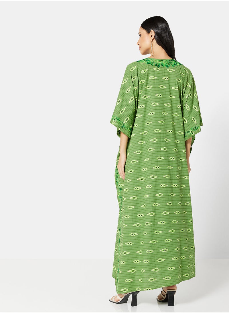 ARABIAN CLOSET EMBROIDERED KAFTAN  - Image 2
