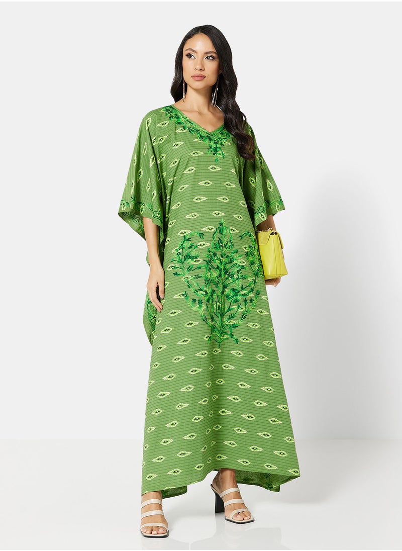 ARABIAN CLOSET EMBROIDERED KAFTAN  - Image 3