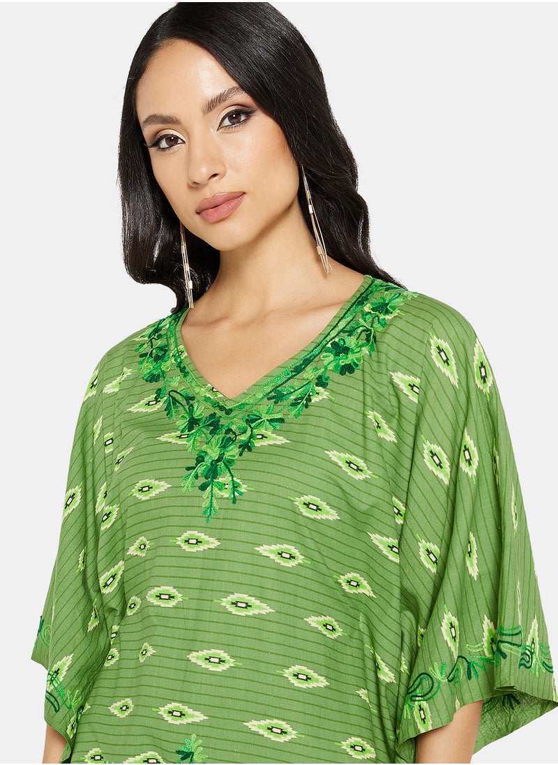 ARABIAN CLOSET EMBROIDERED KAFTAN  - Image 4