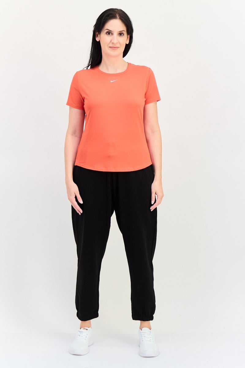 Nike Women Sportswear Fit Short Sleeve UV Protection Training Top, Red - Image 4