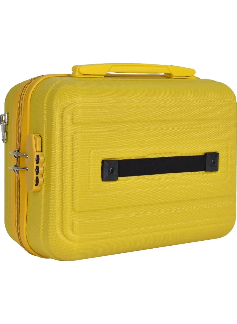 ايلاتي Unbreakable Makeup Bag with Shoulder Strap Encrypted Hand Suitcase Yellow V305