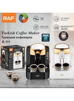 RAF 2 Cups Turkish Coffee Maker/0.8L/ Water Tray/Self-Cleaning/700W(R.111)  - Image 2