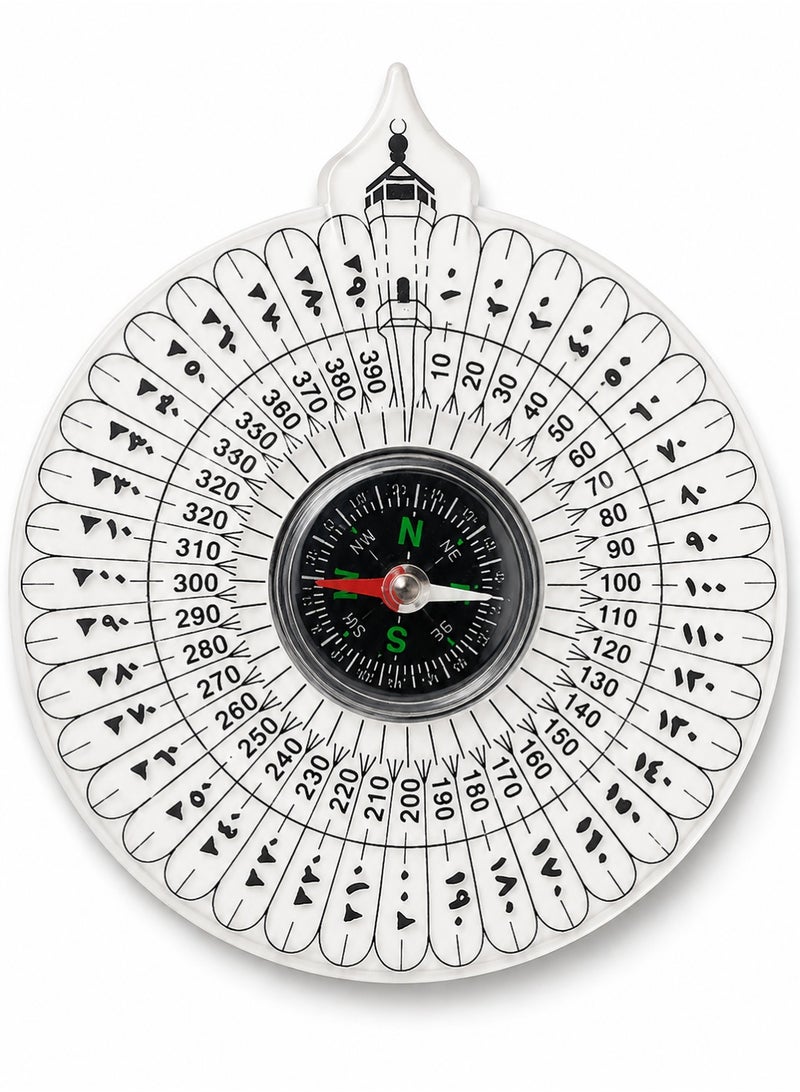 Monda Traditional Qibla Compass Accurate Prayer Direction Finder Portable Magnetic Needle Compass For Muslim Prayer Home Travel Hajj Umrah Durable Compact Design - Image 1