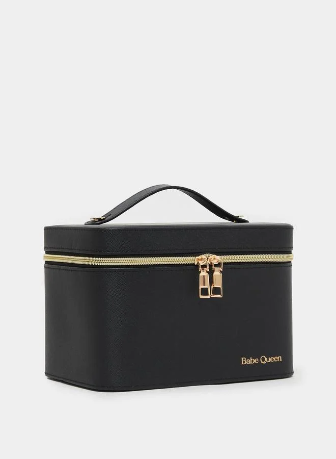 ستايلي شنطة أدوات تجميل بمقبض يد علوي