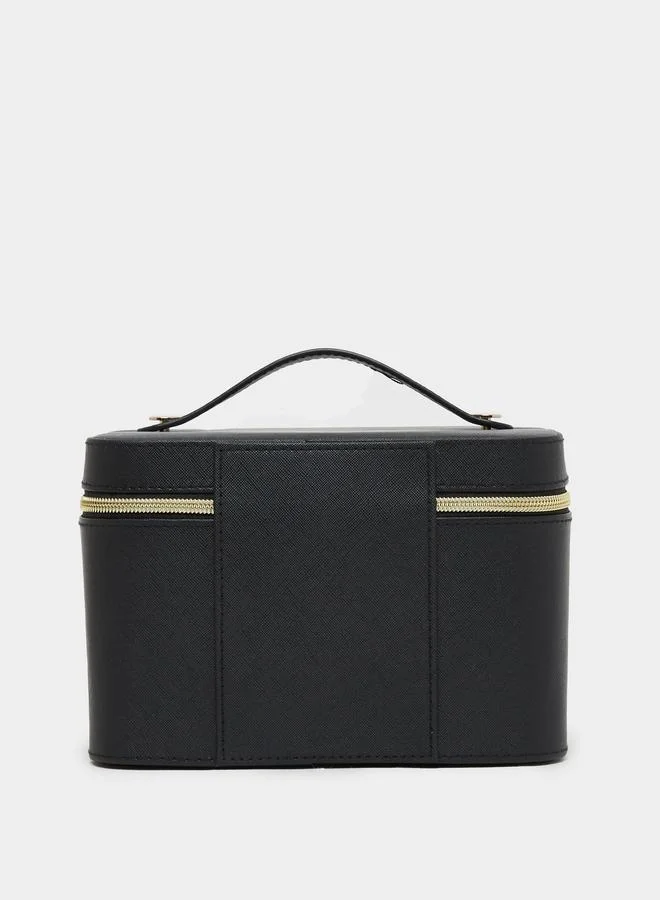 ستايلي شنطة أدوات تجميل بمقبض يد علوي