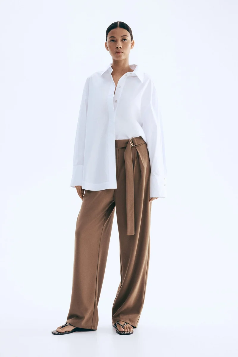 H&M Belted trousers