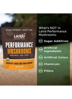 Laird Superfood Organic Performance Mushroom Blend With Chaga Cordyceps Lion  - Image 5