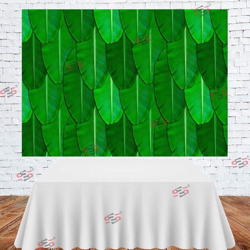 S2S قماش خلفية زفاف أنيق بتصميم ورقة الموز | لجميع المهرجانات/الفعاليات المنزلية/المناسبات - Image 5