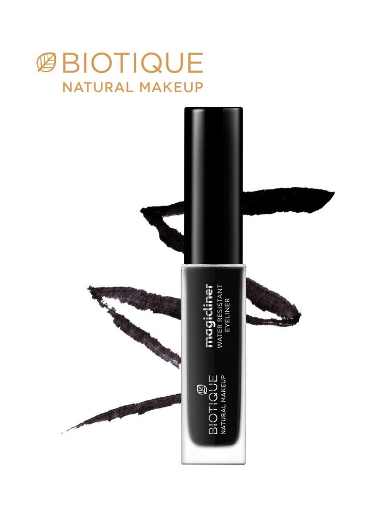 Biotique liquid magicliner midnight black 9ml natural makeup smudge proof long lasting eyeliner - Image 2