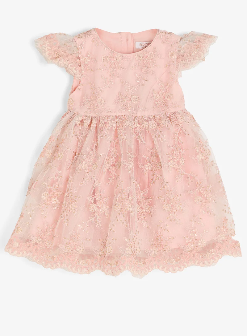 ريبلز مع نمشي Girls Party Dress