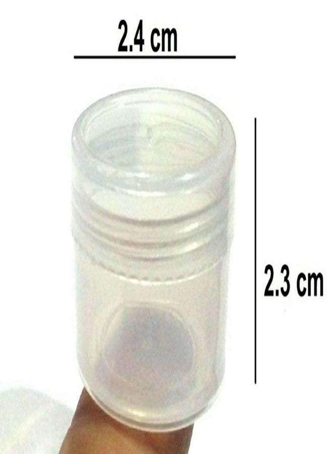 Right Small Tiny 5ml/gm Plastic Storage Container for Holi Colour Storage, (Pack of 12, Transparent) - Image 2