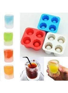 Wishbone Wishbone Silicon 4 Glass Cup Shaped Ice Shot Glass Maker Mould Ice Shot Glass Mold  - Image 3