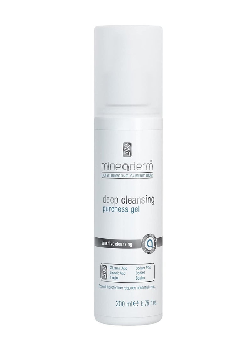 Mineaderm Deep Cleansing Pureness Gel for Daily Skin Facial Cleanser - Dissolves dirt, oil, and impurities - Deep Pore Cleansing Exfoliating, Anti Acne Face Wash - Daily Soothing Face Wash Lift and Removes  - Image 1