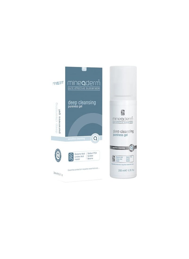 Mineaderm Deep Cleansing Pureness Gel for Daily Skin Facial Cleanser - Dissolves dirt, oil, and impurities - Deep Pore Cleansing Exfoliating, Anti Acne Face Wash - Daily Soothing Face Wash Lift and Removes  - Image 2