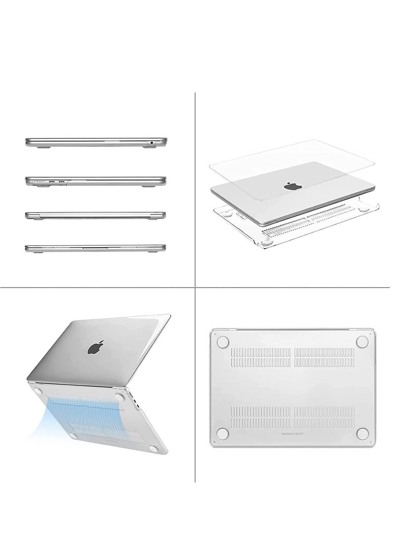 Generic - MacBook Air 13.6 inch Case 2022 2023 Release A2681 M2 with Retina Display & Touch ID Protective Plastic Hard Shell Case Cover Clear - Image 1