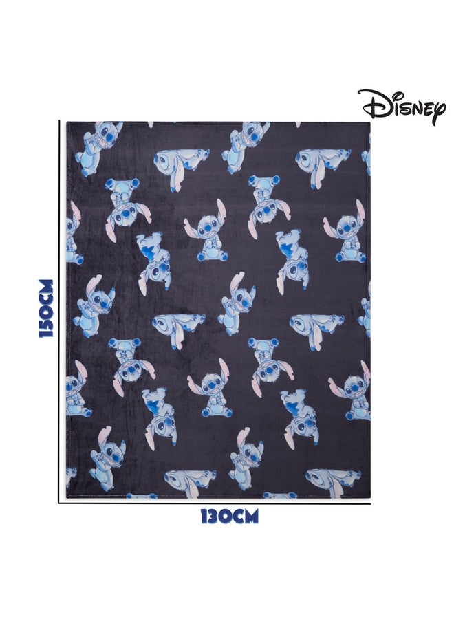 Disney Disney Stitch Throw Blanket Soft Fleece Blanket Bedroom Accessories 59 x 51” (Blue Stitch)  - Image 5