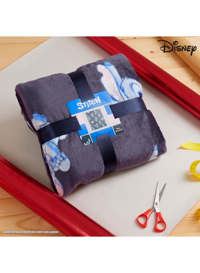 Disney Disney Stitch Throw Blanket Soft Fleece Blanket Bedroom Accessories 59 x 51” (Blue Stitch)  - Image 2