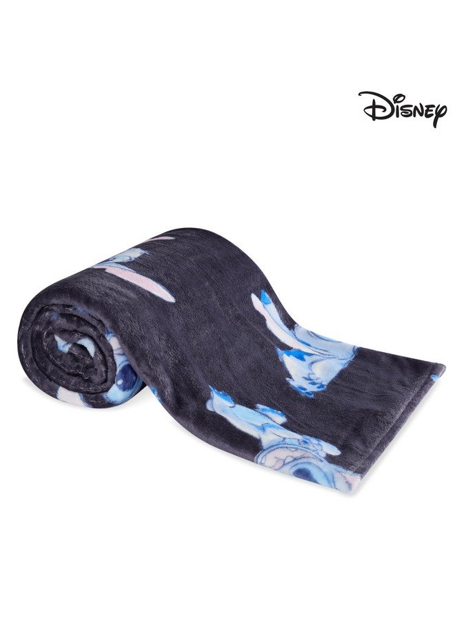 Disney Disney Stitch Throw Blanket Soft Fleece Blanket Bedroom Accessories 59 x 51” (Blue Stitch)  - Image 4