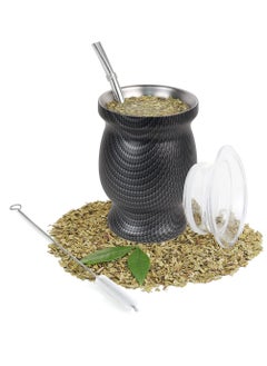 Yerba Mate Tea Cup, Stainless Steel Double Walled Easy Wash Household Insulation Cup, Mate Gourds for Yerba Mate Loose Leaf Drinking, Includes Bombilla Straw and Cleaning Brush, 230 ML - pzsku/ZAF3CD461517E92D67A5BZ/45/_/1713419232/12b26d1f-fe2f-4de6-858d-6c9b416bccad