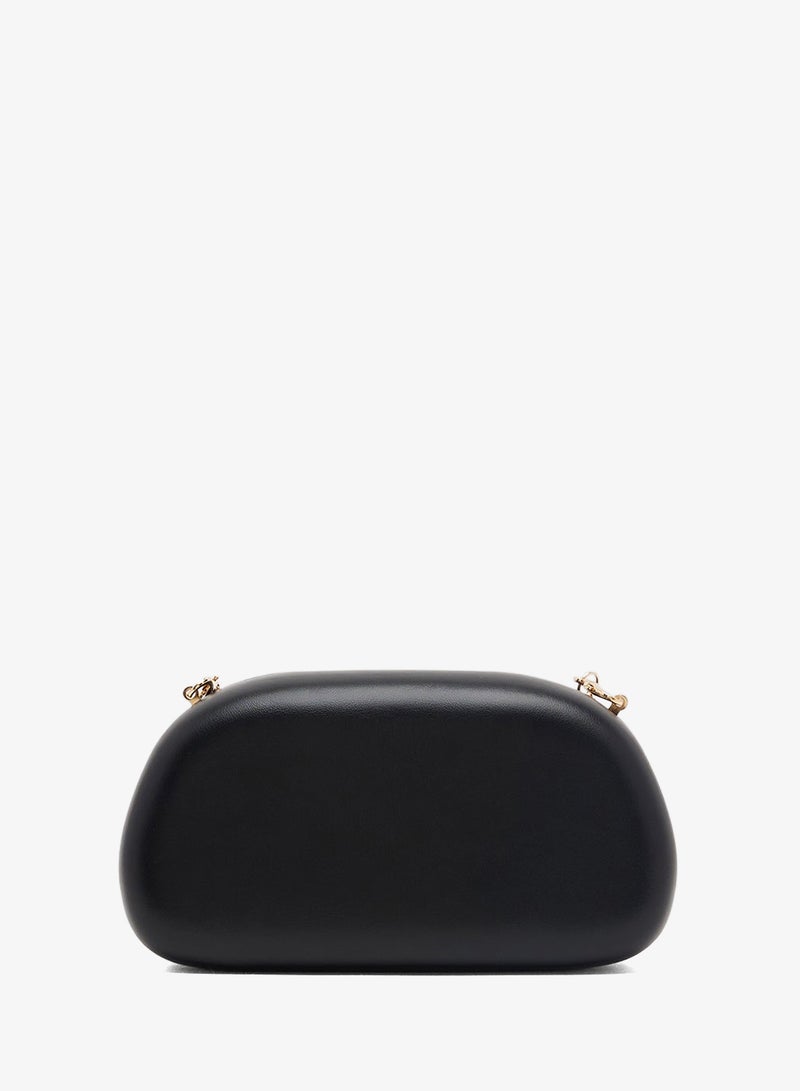 ELLA Gold Accent Statement Chain Clutch - Image 2