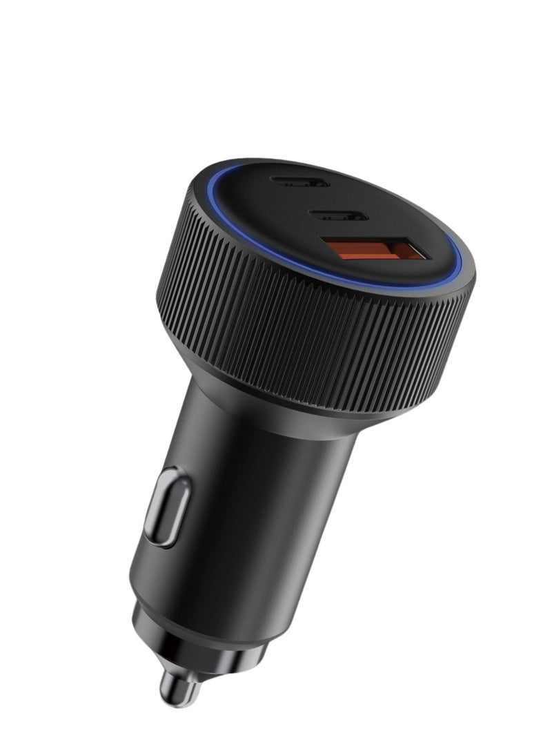 سنزو شاحن سيارة سنزو SN-338 شحن سريع 68 واط، منفذان PD ومنفذ USB واحد - Image 1